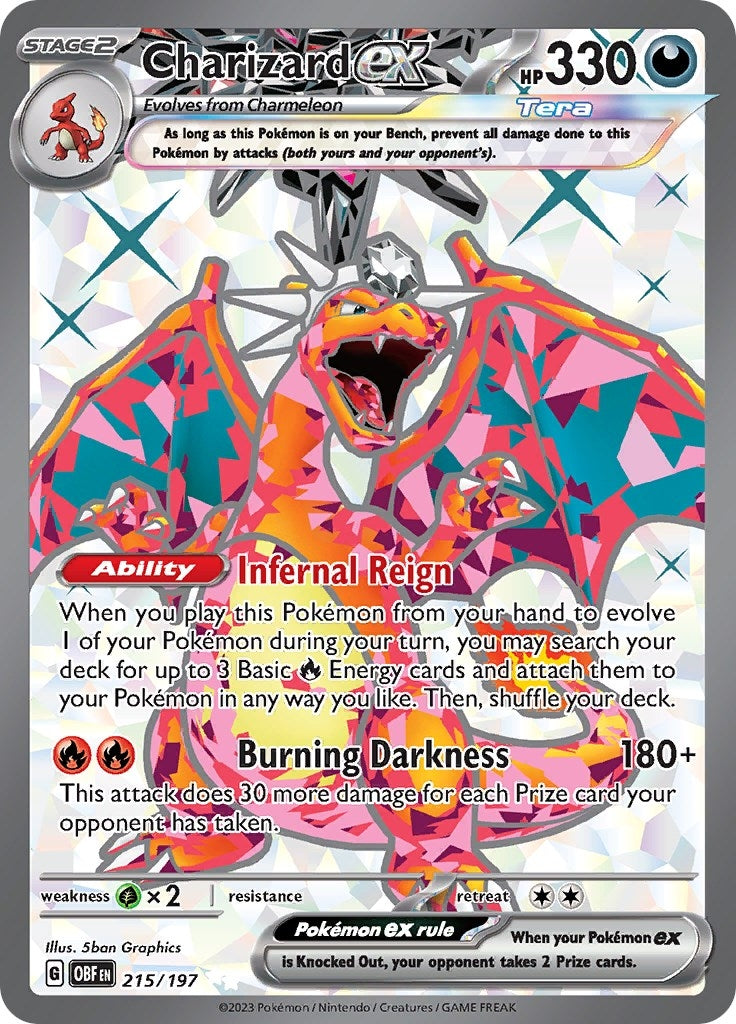 Image for Charizard ex (SV03: Obsidian Flames) (215/197) - Pokemon