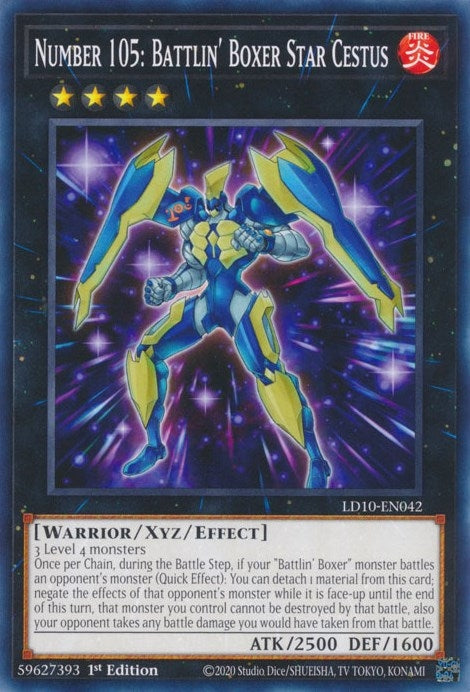 Image for Number 105: Battlin' Boxer Star Cestus (Legendary Duelists: Soulburning Volcano) (LD10-EN042) - YuGiOh