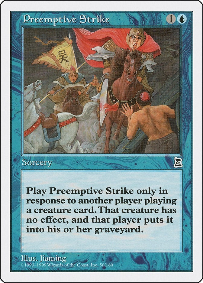 Image for Preemptive Strike (Portal Three Kingdoms) (50) - Magic: The Gathering