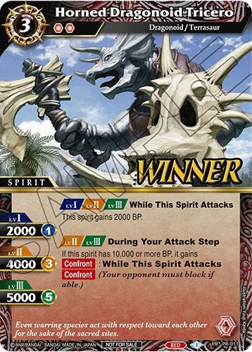 Image for Horned Dragonoid Tricero (Winner) (Battle Spirits Saga Promo Cards) (PR-011) - Battle Spirits Saga