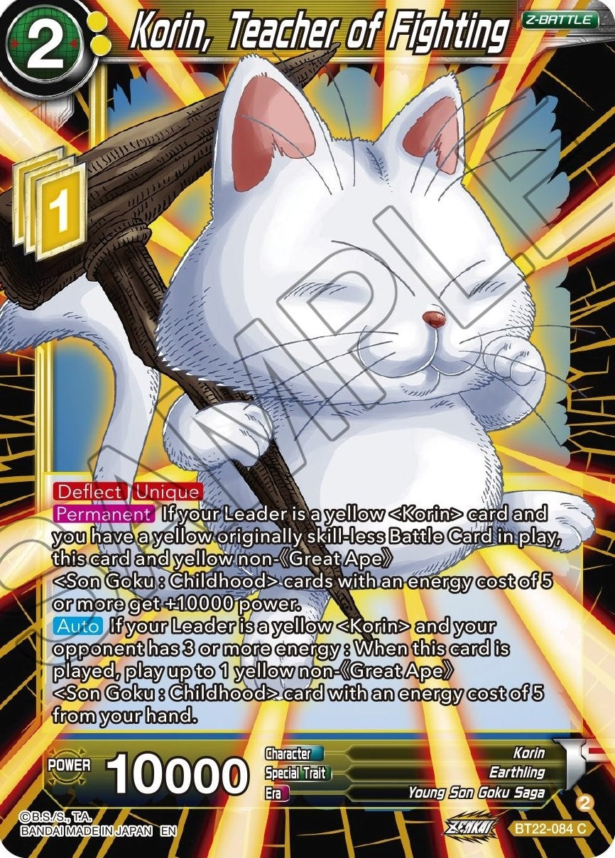 Image for Korin, Teacher of Fighting (Critical Blow) (BT22-084) - Dragon Ball Super: Masters