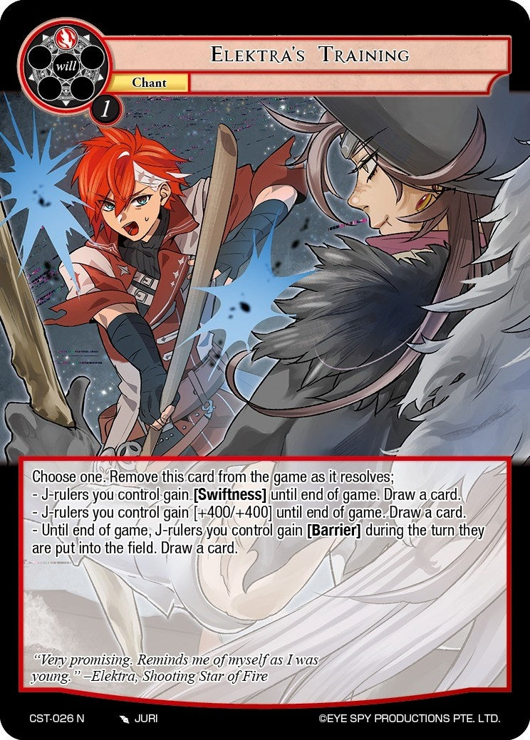 Image for Elektra's Training (Clash of the Star Trees) (CST-026 N) - Force of Will