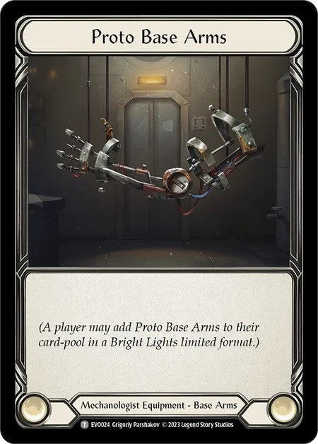 Image for Proto Base Arms (Bright Lights) (EVO024) - Flesh and Blood TCG