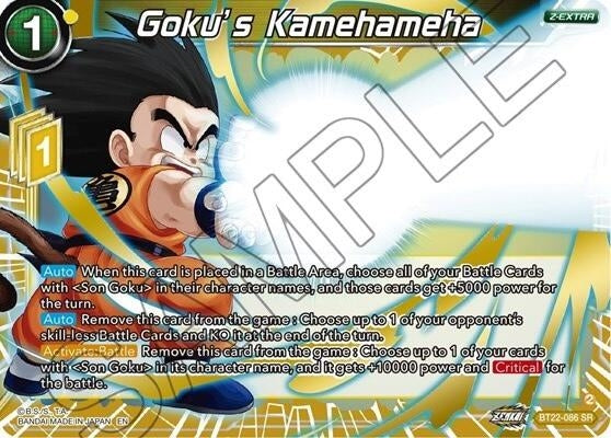 Image for Goku's Kamehameha (Critical Blow) (BT22-086) - Dragon Ball Super: Masters