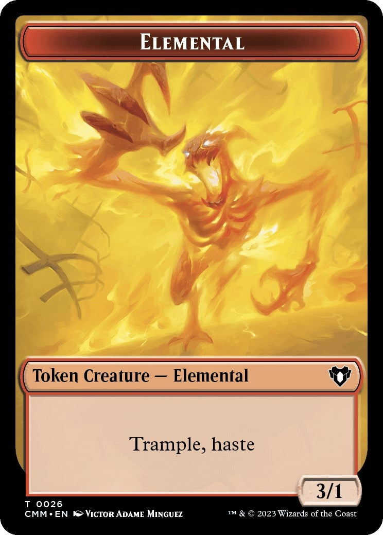 Image for Elemental (0026) // Assassin Double-Sided Token (Commander Masters) (26 // 14) - Magic: The Gathering