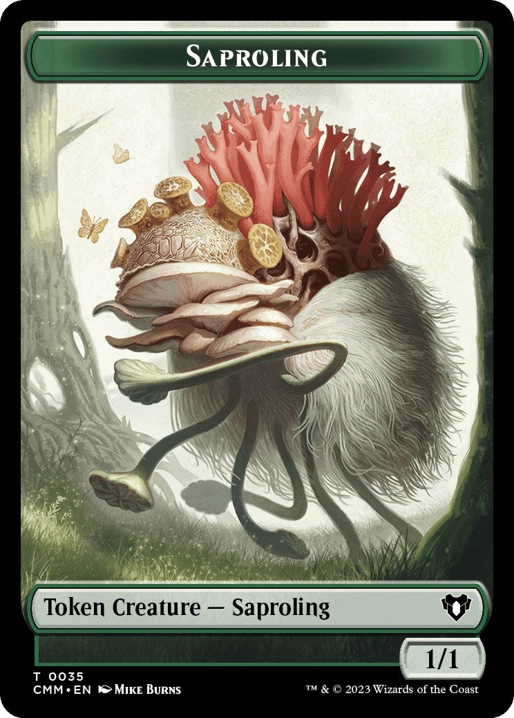 Image for Saproling // Ogre Double-Sided Token (Commander Masters) (35 // 28) - Magic: The Gathering