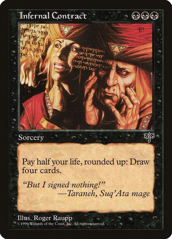 Image for Infernal Contract (Mirage) - Magic: The Gathering