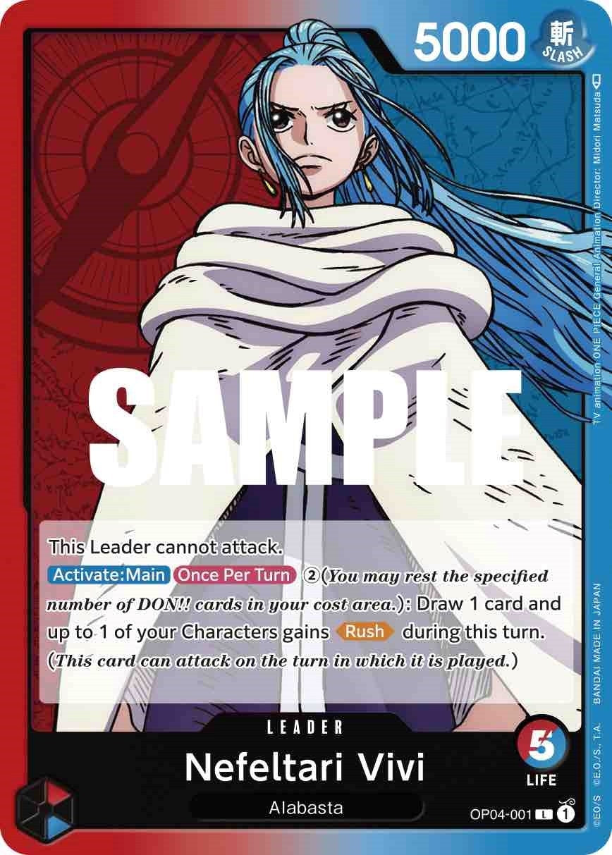 Image for Nefeltari Vivi (001) (Kingdoms of Intrigue) (OP04-001) - One Piece Card Game