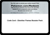 Image for Code Card - Obsidian Flames Booster Pack - Pokemon