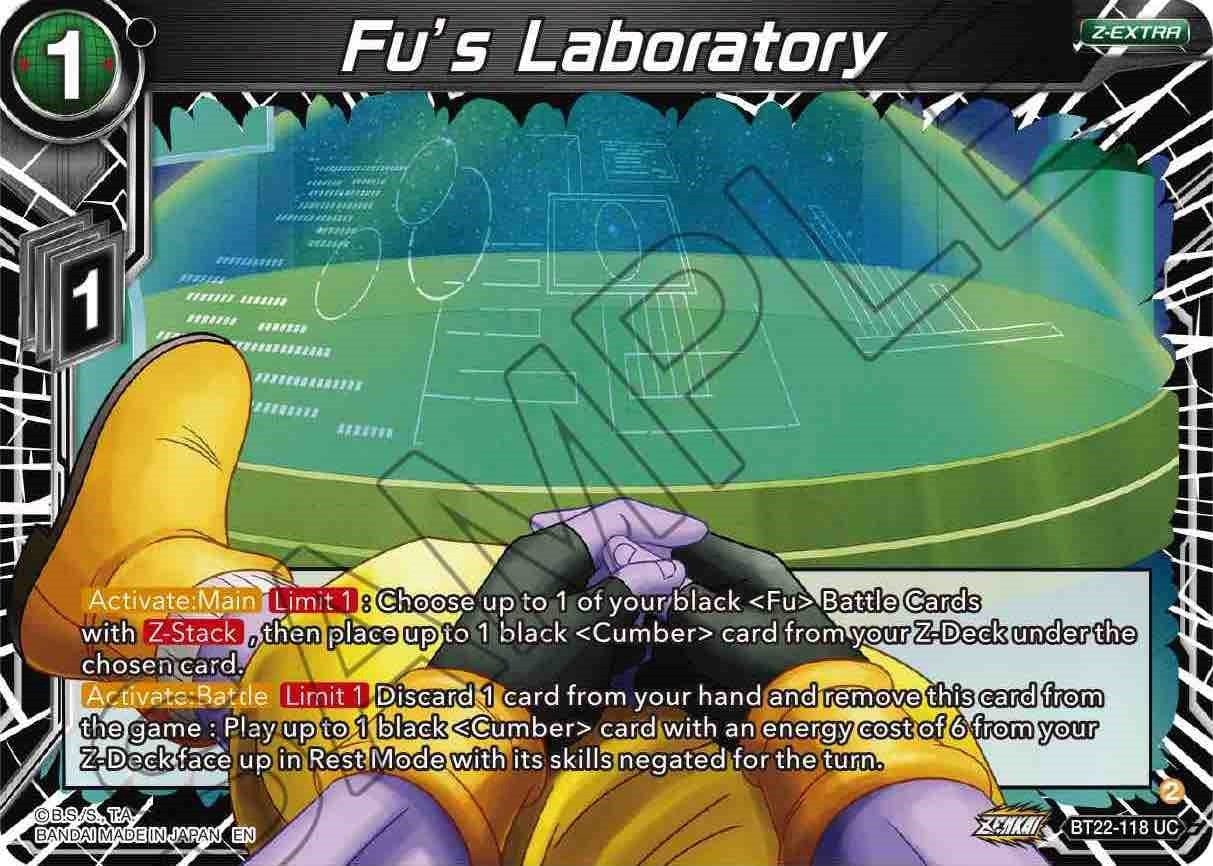 Image for Fu's Laboratory (Critical Blow) (BT22-118) - Dragon Ball Super: Masters