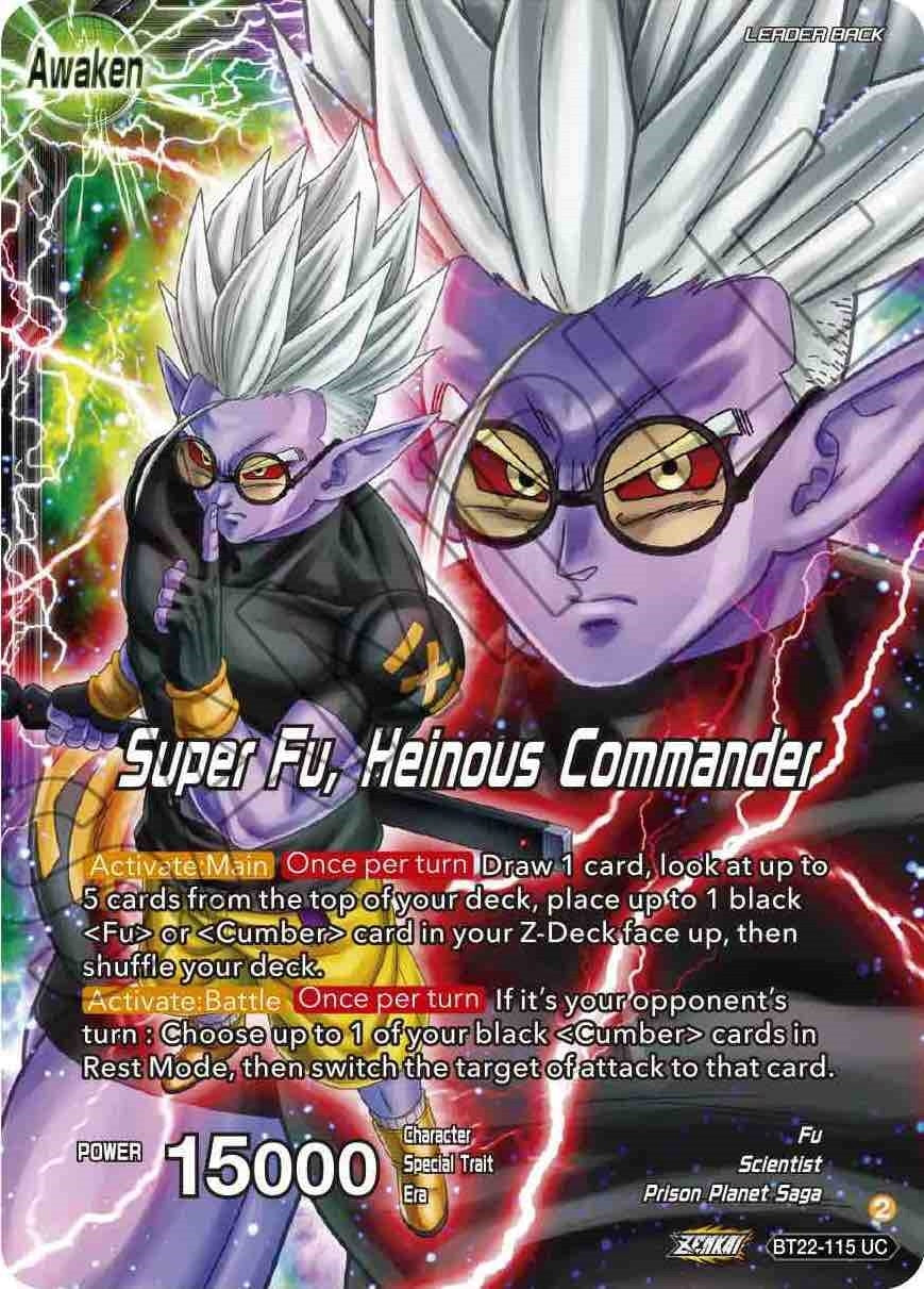 Image for Fu // Super Fu, Heinous Commander (Critical Blow) (BT22-115) - Dragon Ball Super: Masters