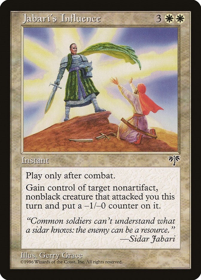 Image for Jabari's Influence (Mirage) - Magic: The Gathering
