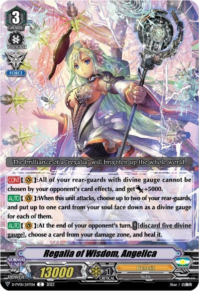 Image for Regalia of Wisdom, Angelica (D-PV01: History Collection) (D-PV01/247EN) - Cardfight Vanguard