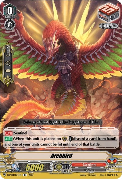 Image for Archbird (D-PV01: History Collection) (D-PV01/274EN) - Cardfight Vanguard