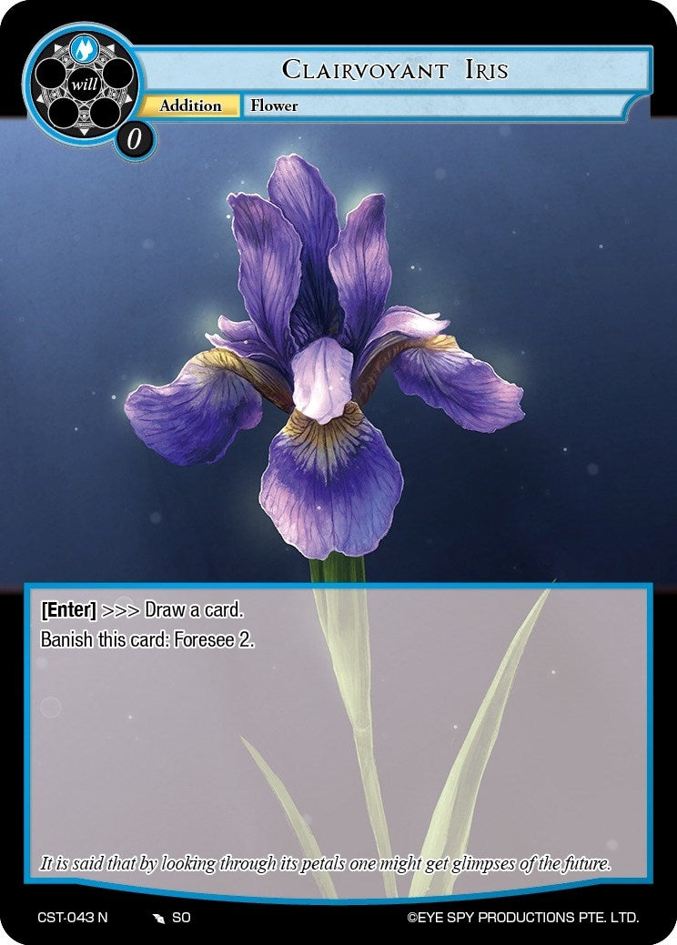 Image for Clairvoyant Iris (Clash of the Star Trees) (CST-043 N) - Force of Will