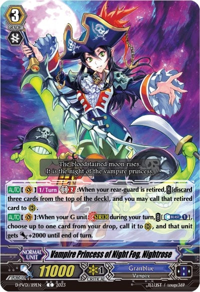 Image for Vampire Princess of Night Fog, Nightrose (D-PV01: History Collection) (D-PV01/119EN) - Cardfight Vanguard