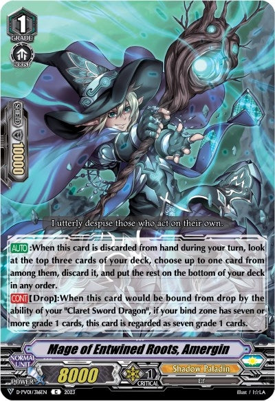 Image for Mage of Entwined Roots, Amergin (D-PV01: History Collection) (D-PV01/316EN) - Cardfight Vanguard