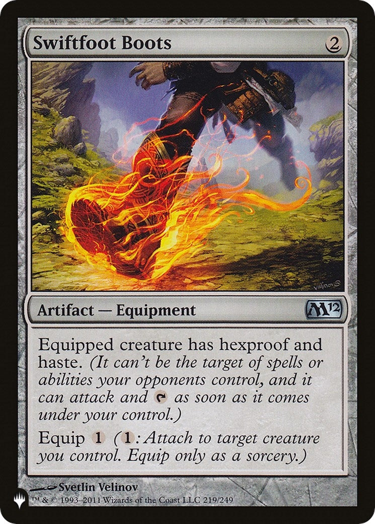 Image for Swiftfoot Boots (M12) (The List Reprints) (219) - Magic: The Gathering