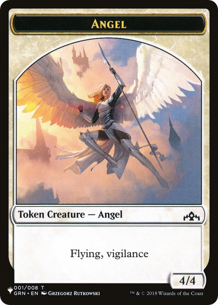 Image for Angel // Warrior Double-Sided Token (The List Reprints) (1 // 17) - Magic: The Gathering