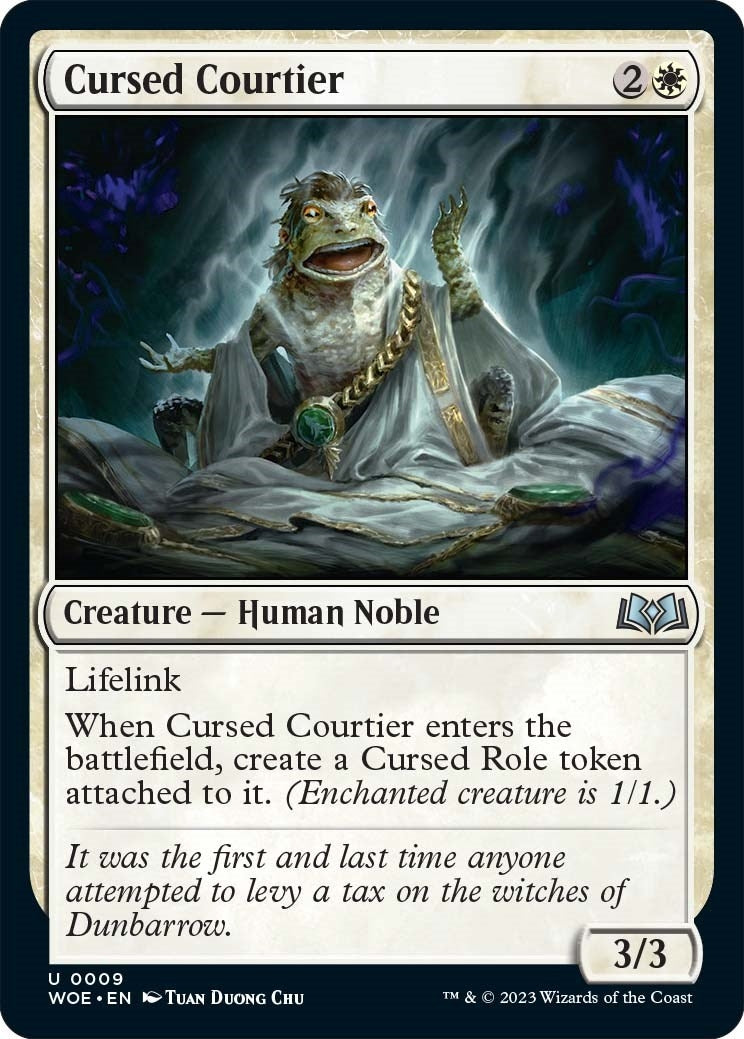 Image for Cursed Courtier (Wilds of Eldraine) (9) - Magic: The Gathering