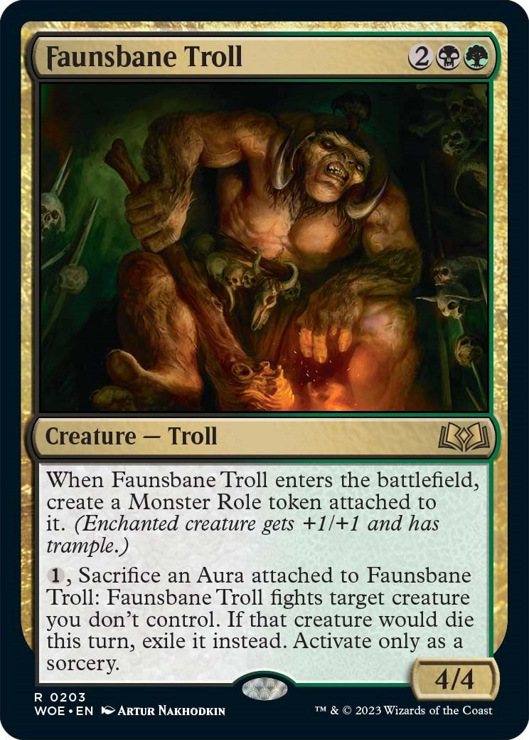 Image for Faunsbane Troll (Wilds of Eldraine) (203) - Magic: The Gathering