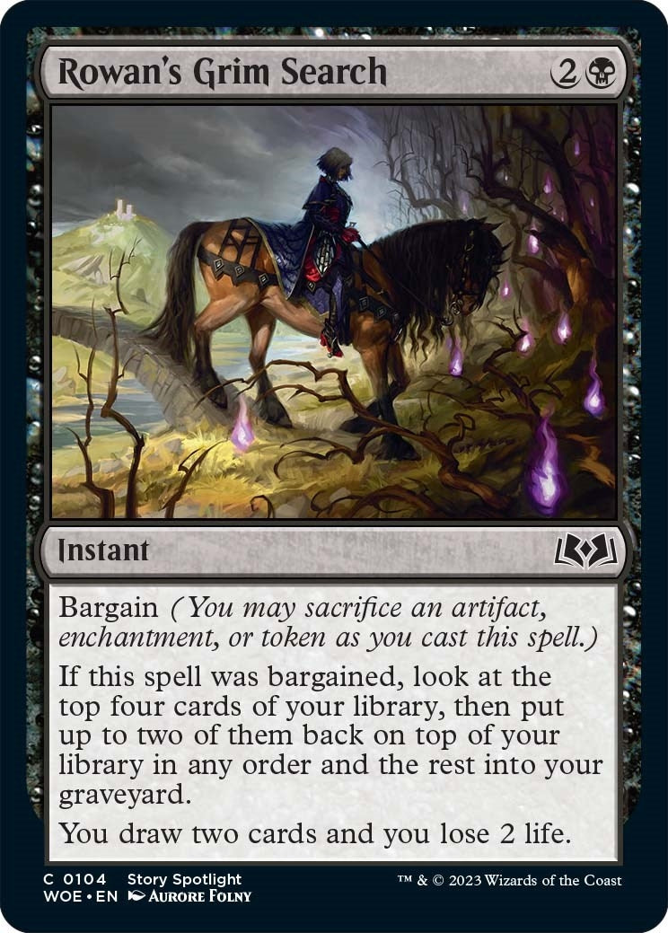 Image for Rowan's Grim Search (Wilds of Eldraine) (104) - Magic: The Gathering