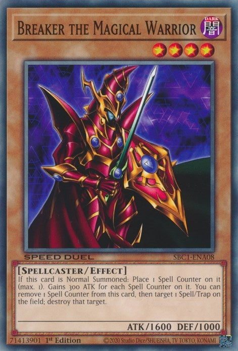 Image for Breaker the Magical Warrior (Speed Duel: Streets of Battle City) (SBC1-ENA08) - YuGiOh