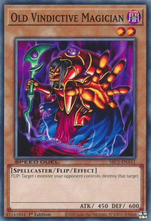 Image for Old Vindictive Magician (Speed Duel: Streets of Battle City) (SBC1-ENA11) - YuGiOh