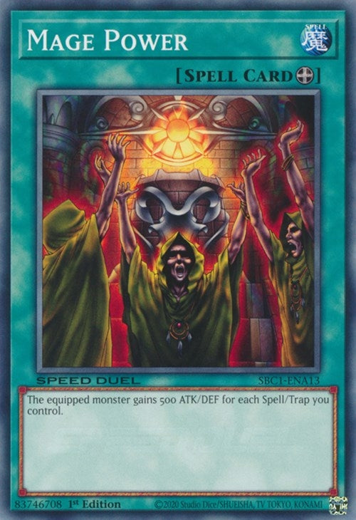 Image for Mage Power (Speed Duel: Streets of Battle City) (SBC1-ENA13) - YuGiOh