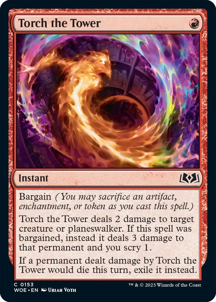 Image for Torch the Tower (Wilds of Eldraine) (153) - Magic: The Gathering