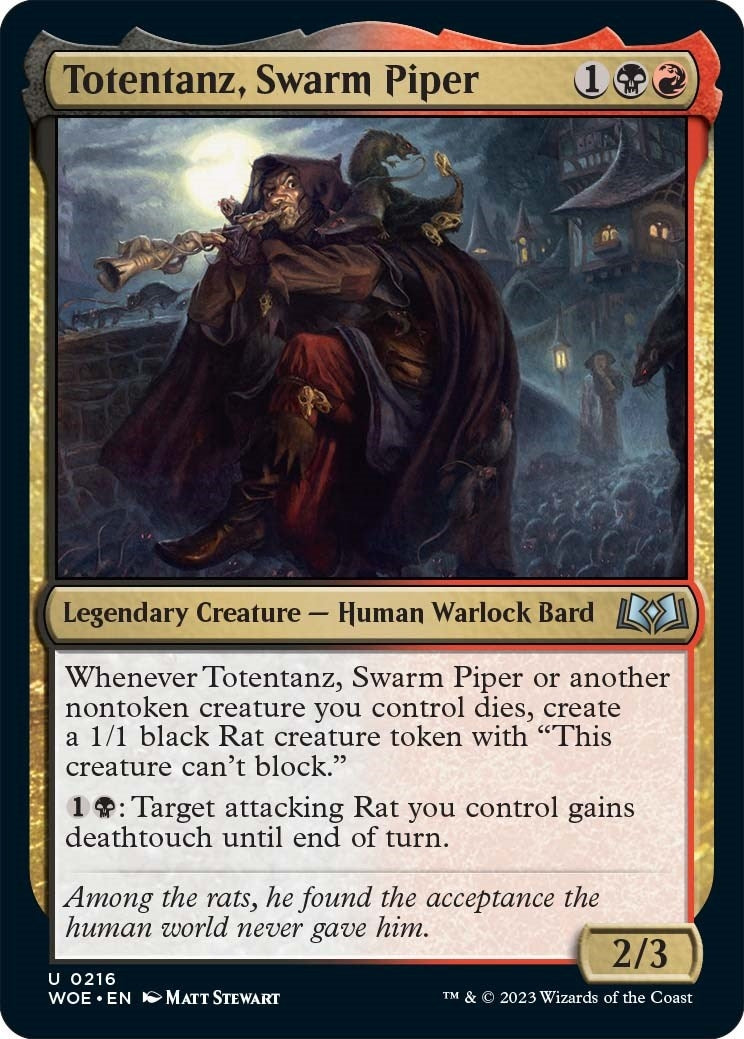 Image for Totentanz, Swarm Piper (Wilds of Eldraine) (216) - Magic: The Gathering