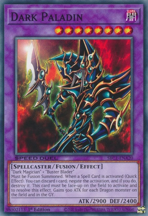 Image for Dark Paladin (Speed Duel: Streets of Battle City) (SBC1-ENA20) - YuGiOh