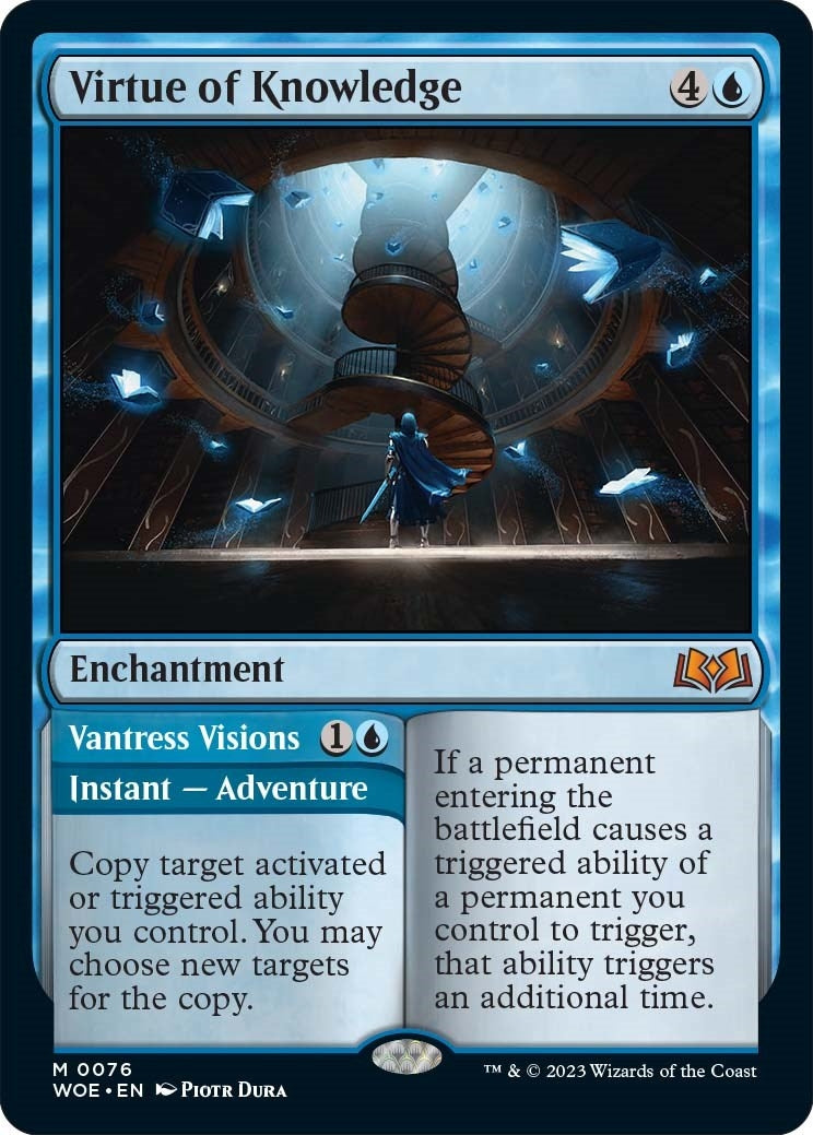 Image for Virtue of Knowledge (Wilds of Eldraine) (76) - Magic: The Gathering