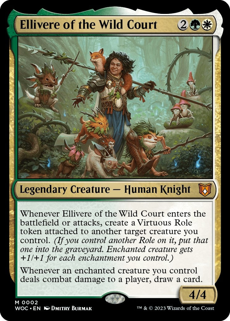 Image for Ellivere of the Wild Court (Commander: Wilds of Eldraine) (2) - Magic: The Gathering