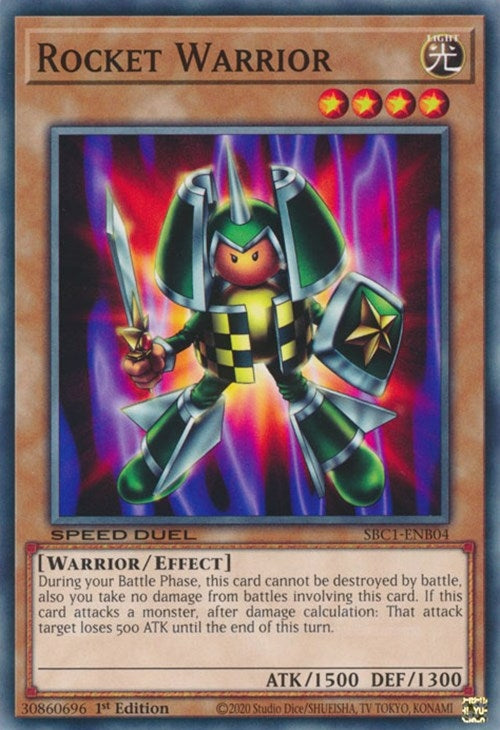 Image for Rocket Warrior (Speed Duel: Streets of Battle City) (SBC1-ENB04) - YuGiOh