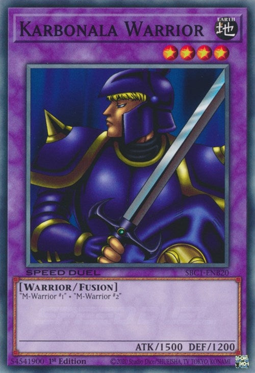 Image for Karbonala Warrior (Speed Duel: Streets of Battle City) (SBC1-ENB20) - YuGiOh