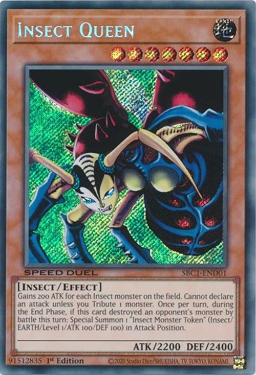 Image for Insect Queen (Secret Rare) (Speed Duel: Streets of Battle City) (SBC1-END01) - YuGiOh