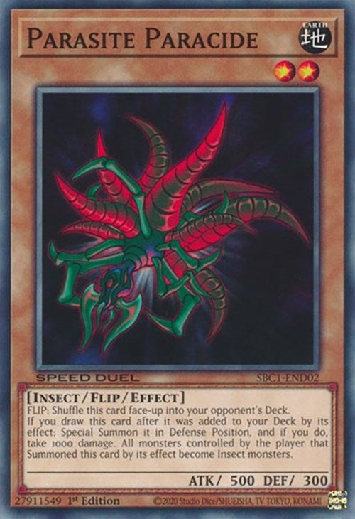 Image for Parasite Paracide (Speed Duel: Streets of Battle City) (SBC1-END02) - YuGiOh