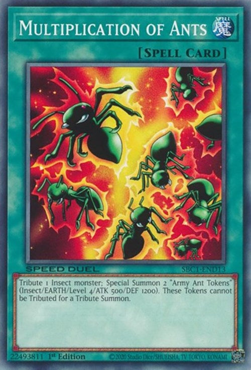 Image for Multiplication of Ants (Speed Duel: Streets of Battle City) (SBC1-END13) - YuGiOh