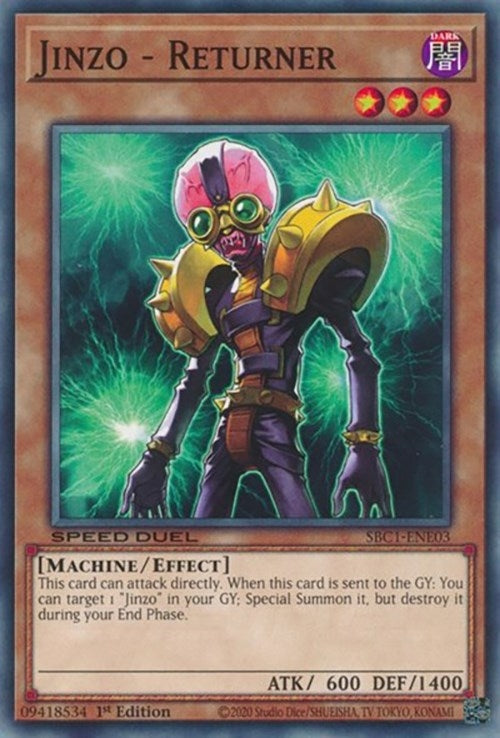 Image for Jinzo - Returner (Speed Duel: Streets of Battle City) (SBC1-ENE03) - YuGiOh