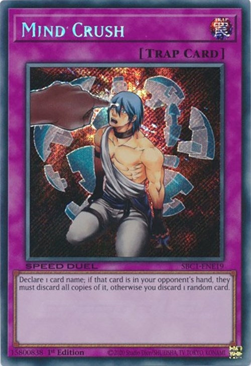 Image for Mind Crush (Secret Rare) (Speed Duel: Streets of Battle City) (SBC1-ENE19) - YuGiOh