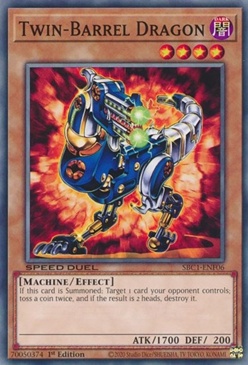 Image for Twin-Barrel Dragon (Speed Duel: Streets of Battle City) (SBC1-ENF06) - YuGiOh