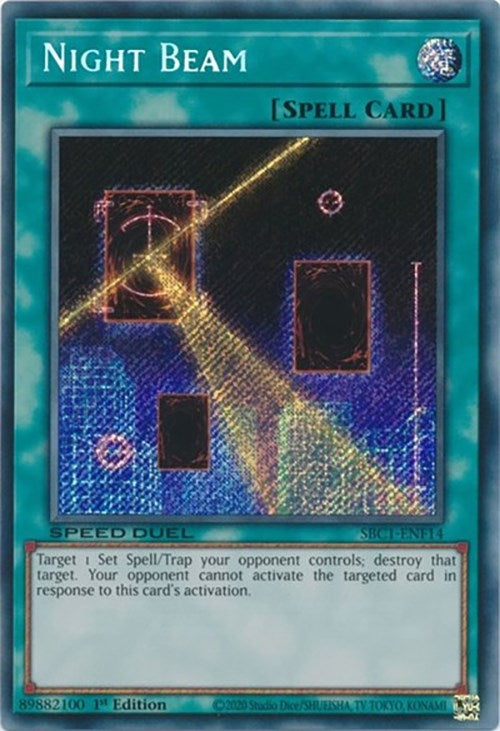 Image for Night Beam (Secret Rare) (Speed Duel: Streets of Battle City) (SBC1-ENF14) - YuGiOh