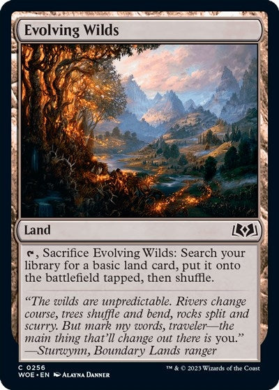 Image for Evolving Wilds (Wilds of Eldraine) (256) - Magic: The Gathering