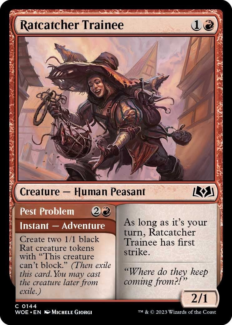 Image for Ratcatcher Trainee (Wilds of Eldraine) (144) - Magic: The Gathering