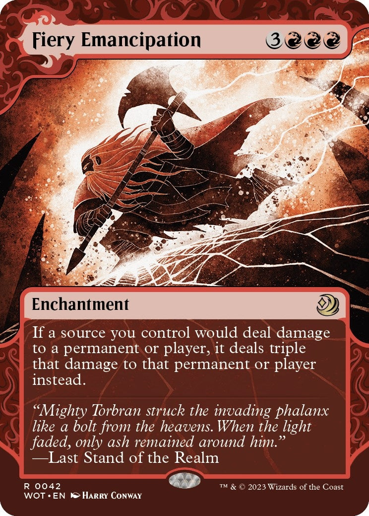 Image for Fiery Emancipation (Wilds of Eldraine: Enchanting Tales) (42) - Magic: The Gathering
