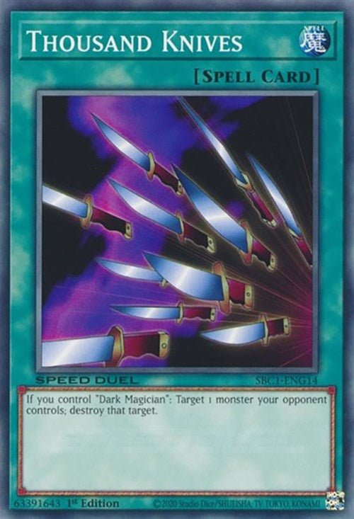 Image for Thousand Knives (Speed Duel: Streets of Battle City) (SBC1-ENG14) - YuGiOh