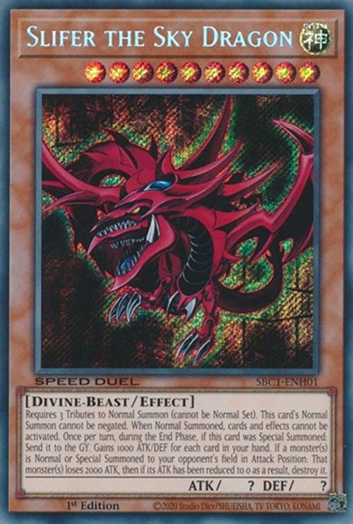 Image for Slifer the Sky Dragon (Speed Duel: Streets of Battle City) (SBC1-ENH01) - YuGiOh