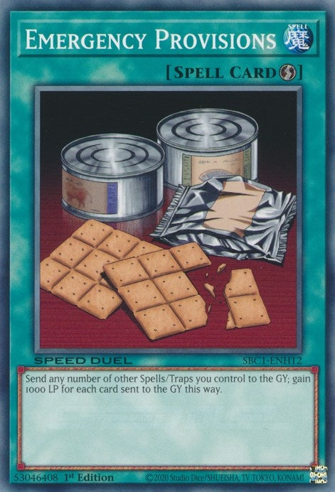Image for Emergency Provisions (Speed Duel: Streets of Battle City) (SBC1-ENH12) - YuGiOh