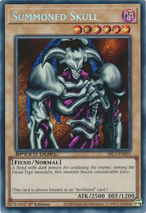 Image for Summoned Skull (Secret Rare) (Speed Duel: Streets of Battle City) (SBC1-ENI01) - YuGiOh